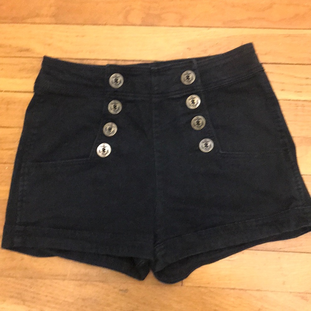 Express Black High Waisted Shorts